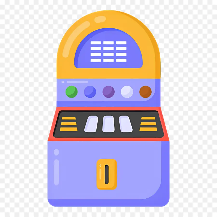 Machines à Sous，Juke Box Coloré PNG