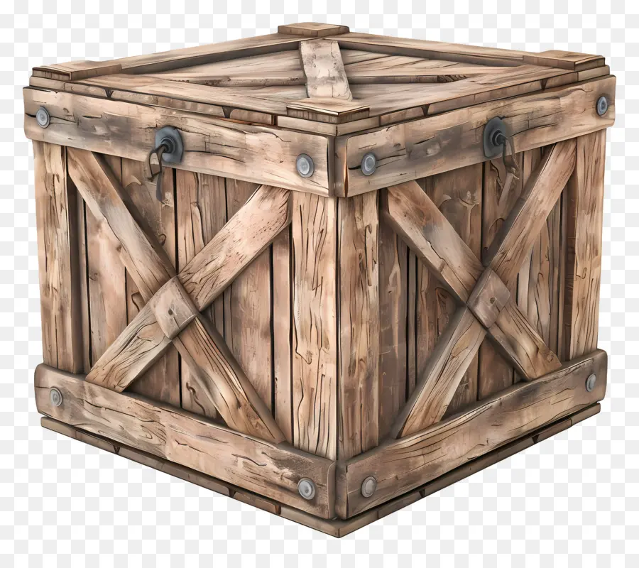 Boîte En Bois De Fret，Caisse En Bois PNG