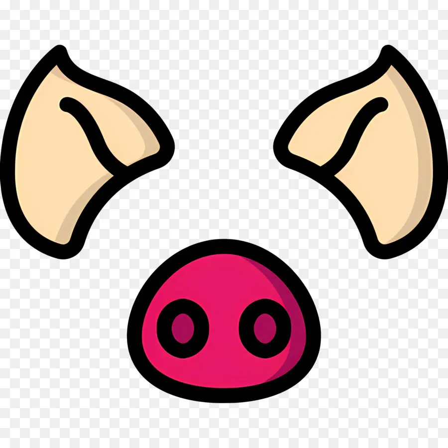 Nez De Cochon，Visage De Cochon PNG