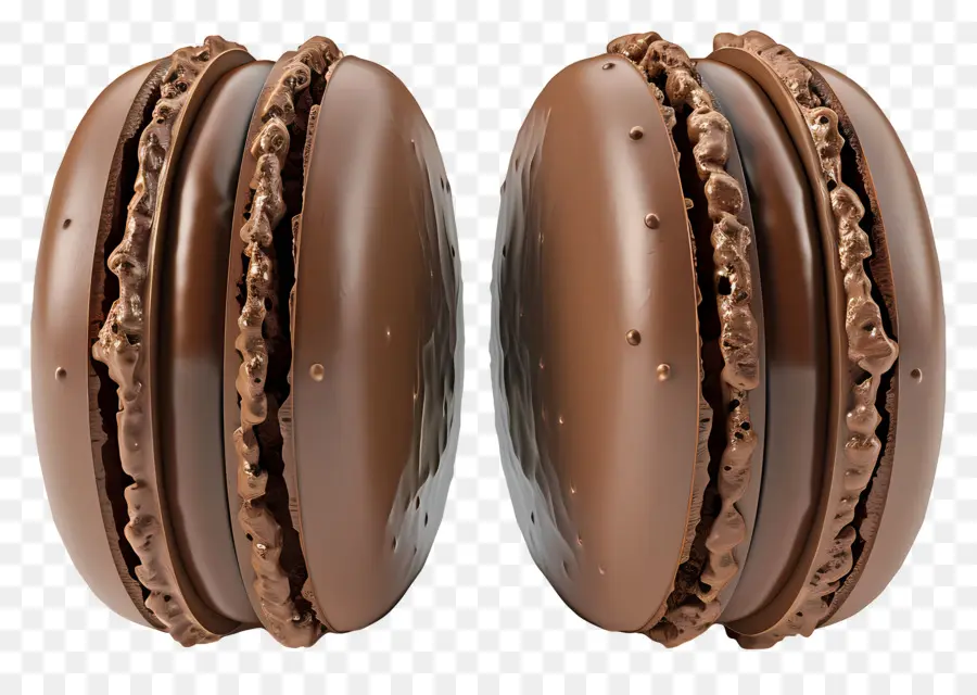 Macarons Au Chocolat，Cookies PNG