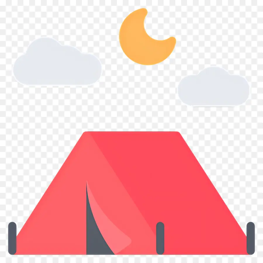 Tente De Camping，Lune PNG