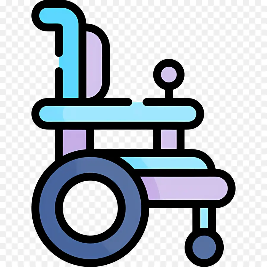 Fauteuil Roulant，Bleu PNG