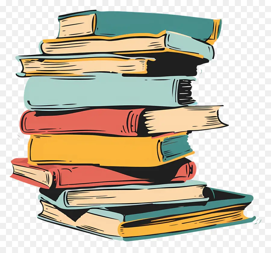 Lot De Livres，Pile De Livres PNG