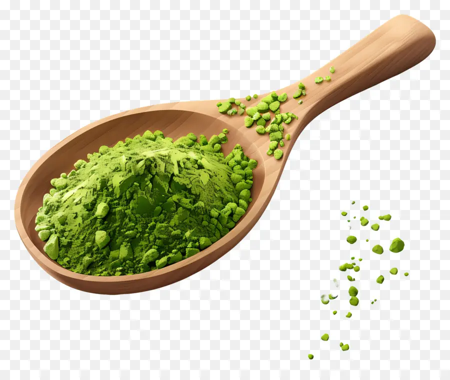 Matcha En Poudre，Poudre Verte PNG