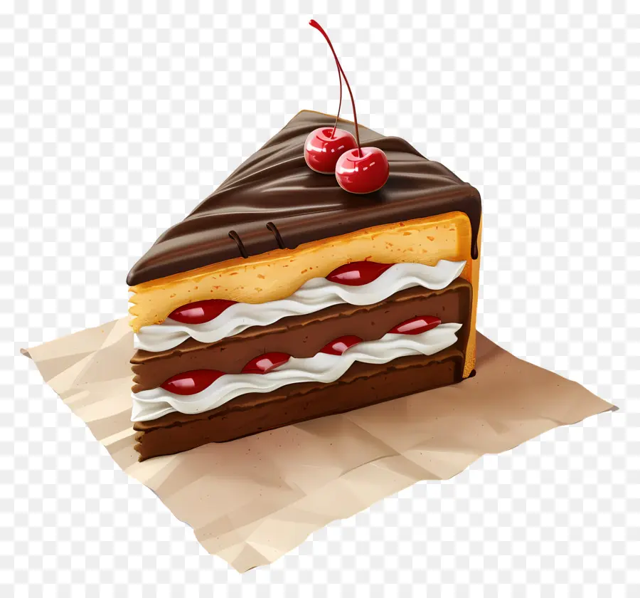 Gâteau étagé，Tranche De Gâteau PNG