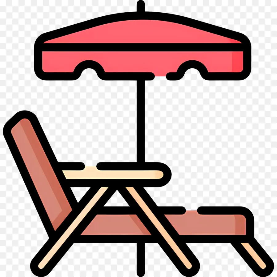 Parasol，Parasol Et Chaise De Plage PNG