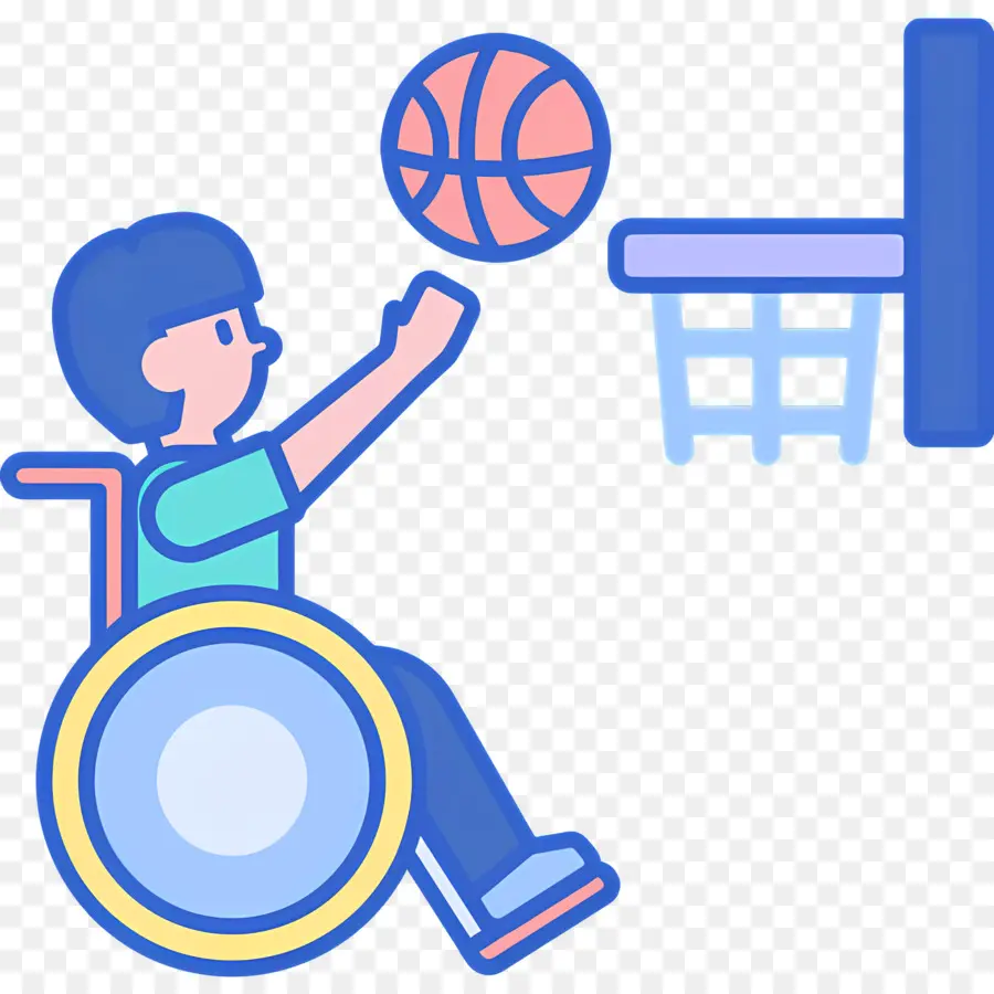 Basket Ball En Fauteuil Roulant，Basket Ball PNG