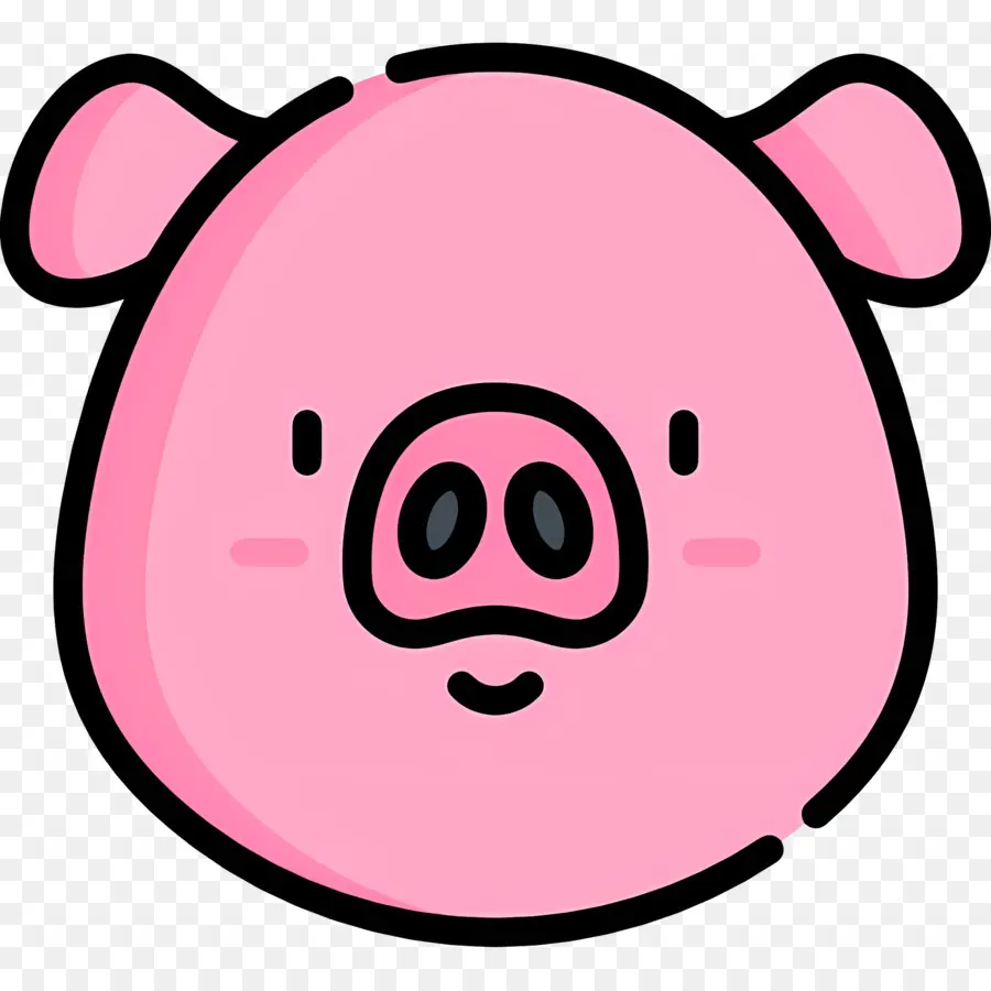 Visage De Cochon，Dessin Animé PNG