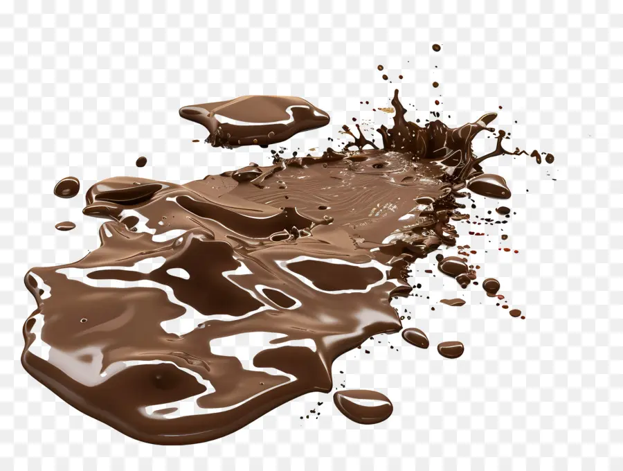 Flaque De Boue，Éclaboussure De Chocolat PNG