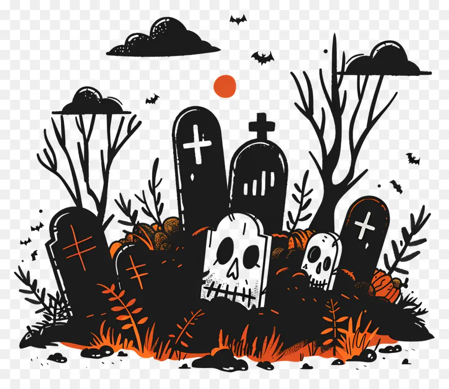 Cimetière D'halloween，Pierres Tombales PNG