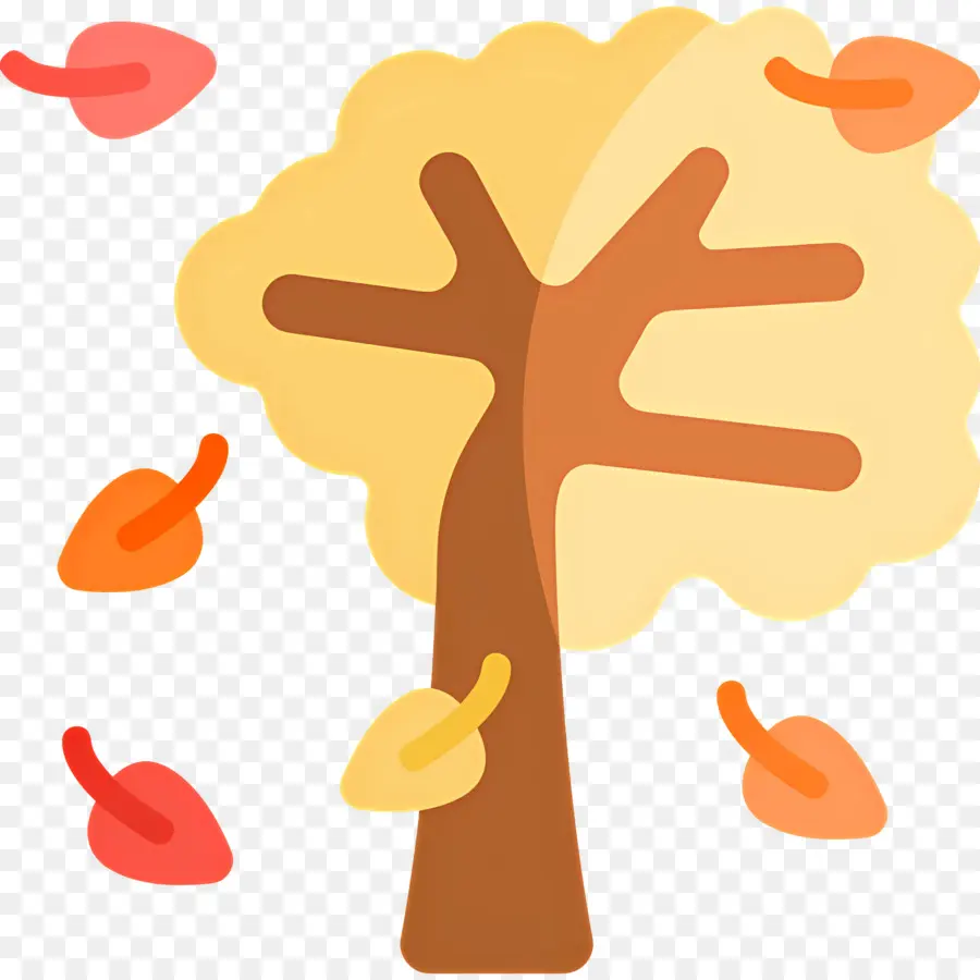 Arbre D'automne，Feuilles PNG