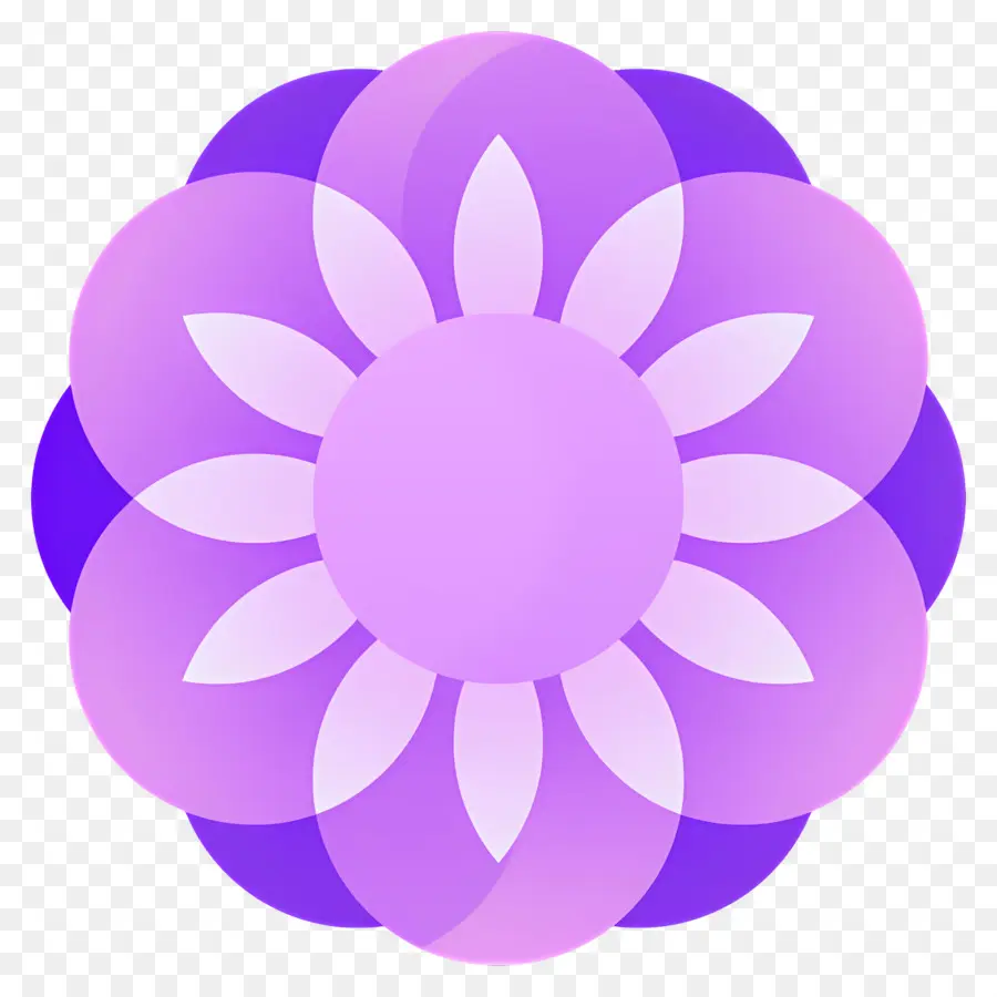 Mandalas，Fleur Violette PNG