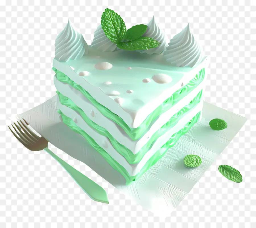 Gâteau Frais à La Menthe，Gâteau à La Menthe PNG