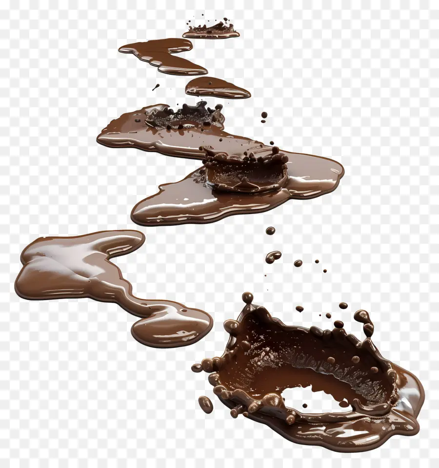 Flaque De Boue，Chocolat PNG