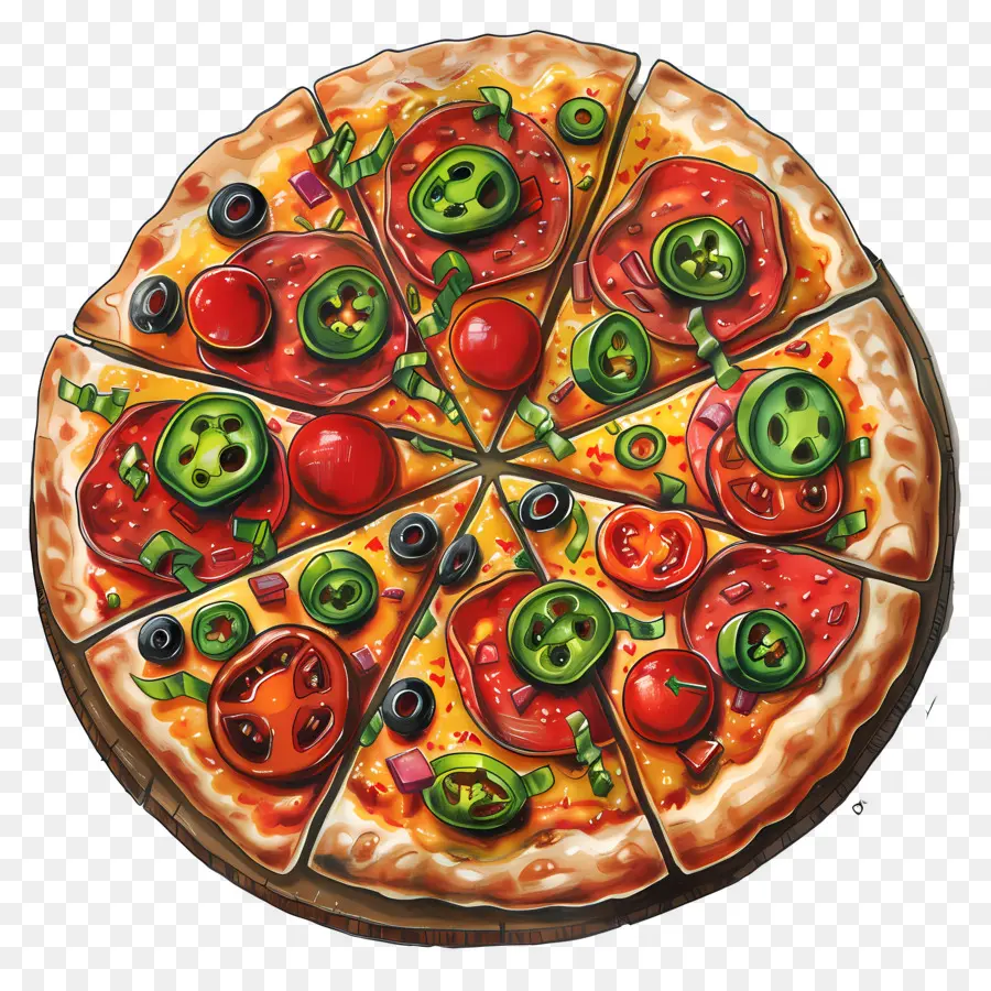 Pizza Mexicaine，Pizza PNG