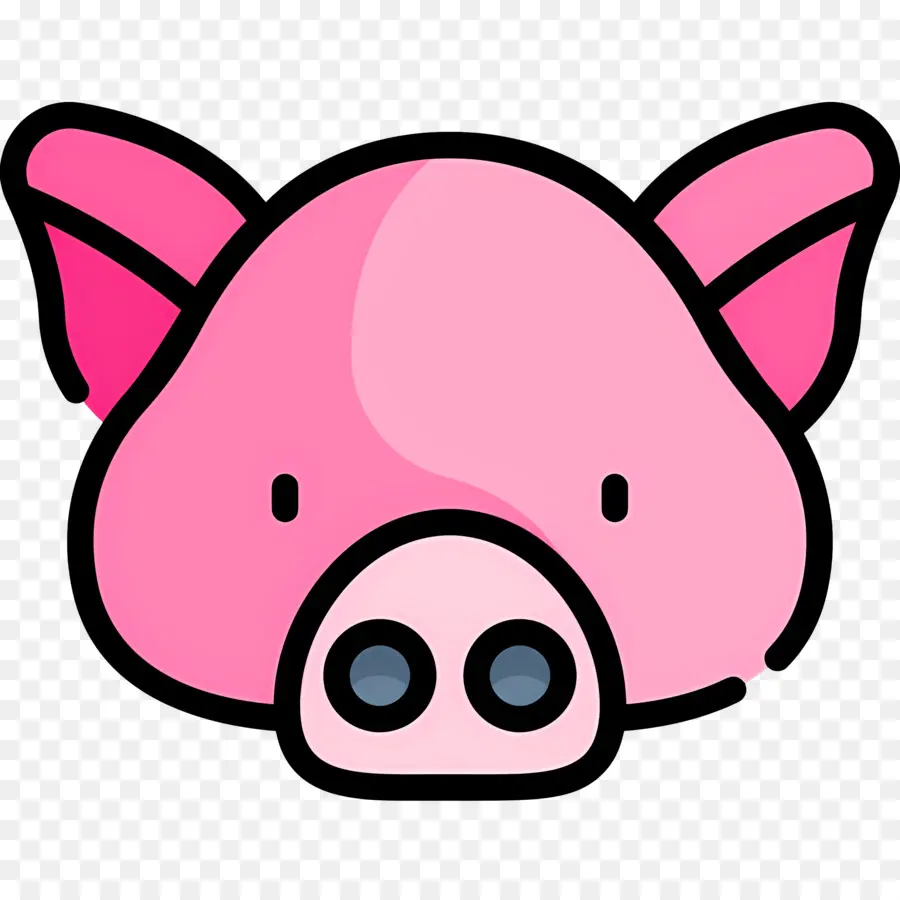 Visage De Cochon，Dessin Animé PNG