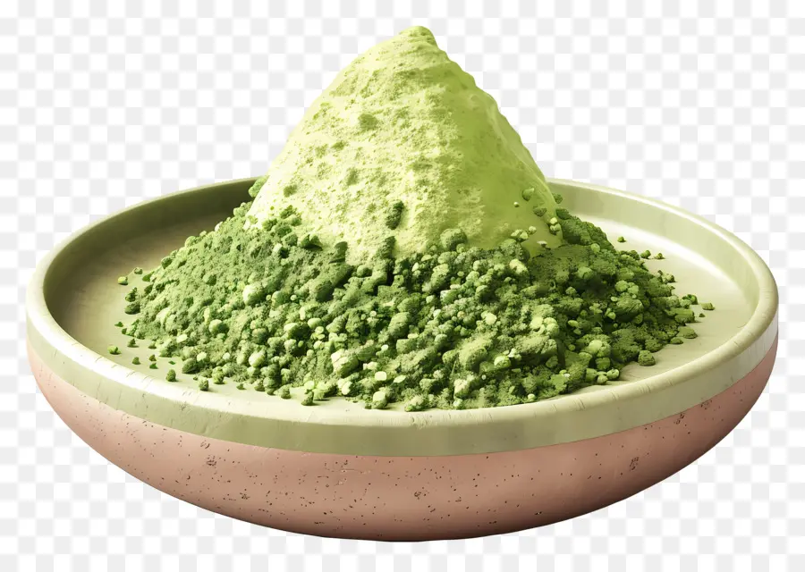 Matcha En Poudre，Poudre Verte PNG