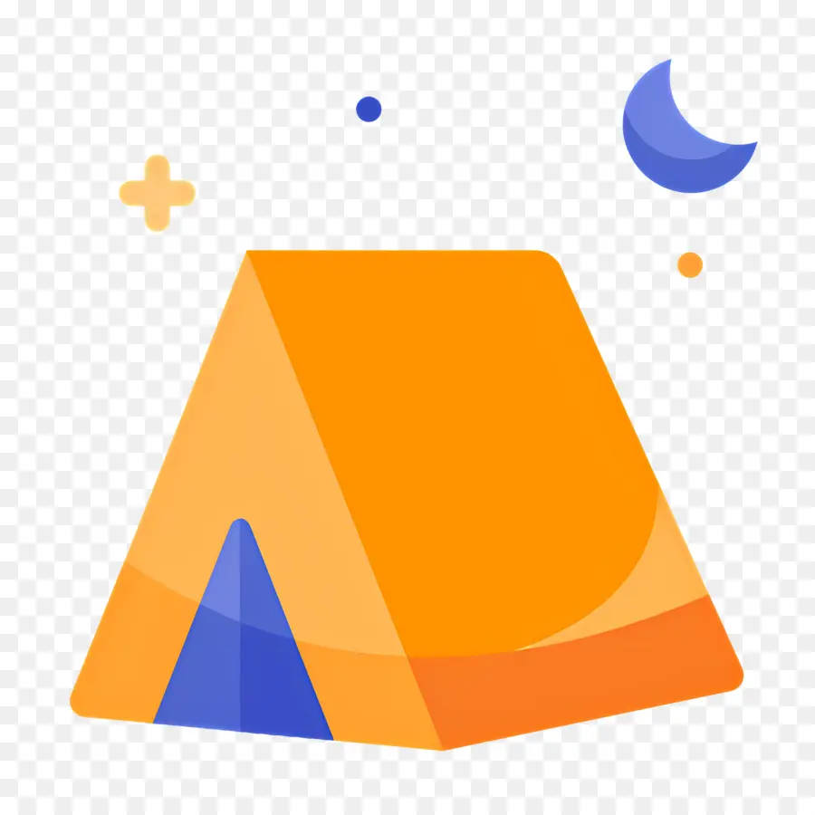 Tente De Camping，Tente Orange PNG