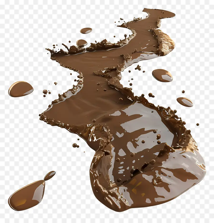 Flaque De Boue，Chocolat PNG