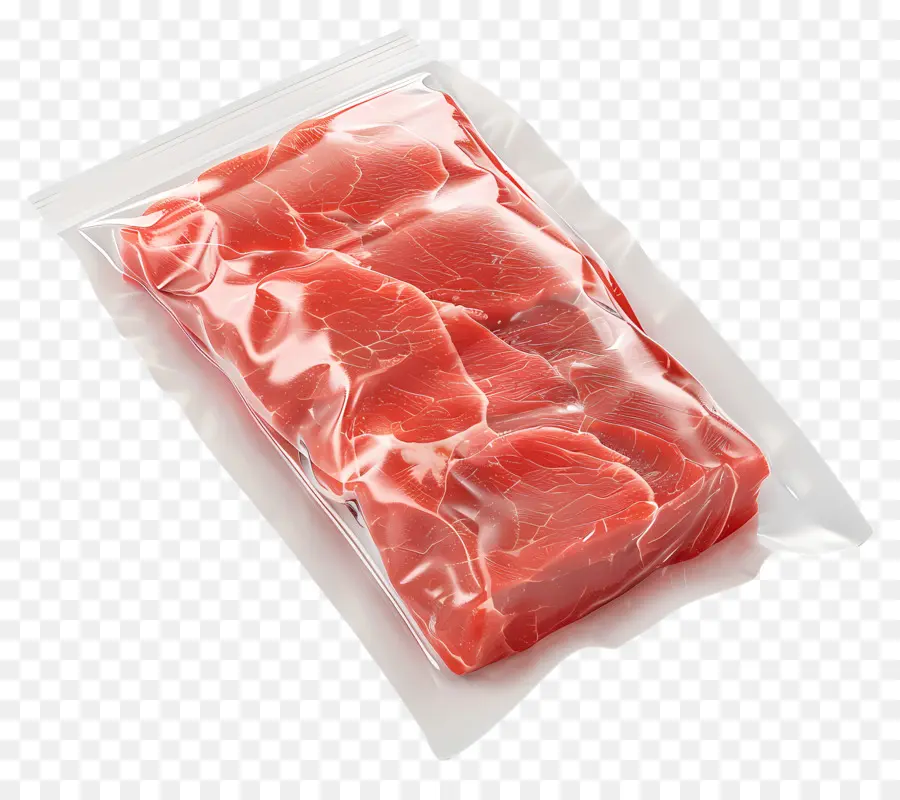 Paquet De Viande Surgelée，Viande Emballée Sous Vide PNG