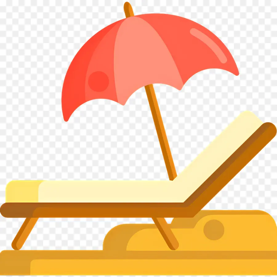 Parasol，Chaise De Plage Et Parasol PNG