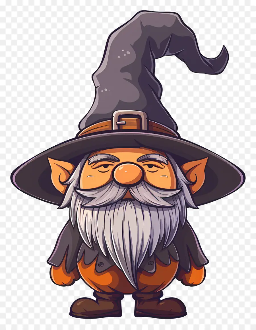 Gnome D'halloween，Magicien PNG