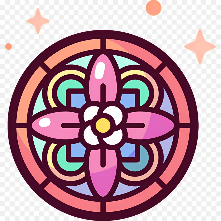 Mandalas，Fleur PNG