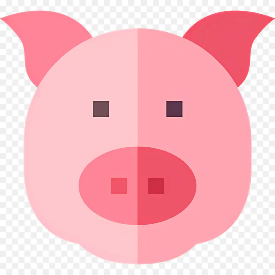 Visage De Cochon，Rose PNG