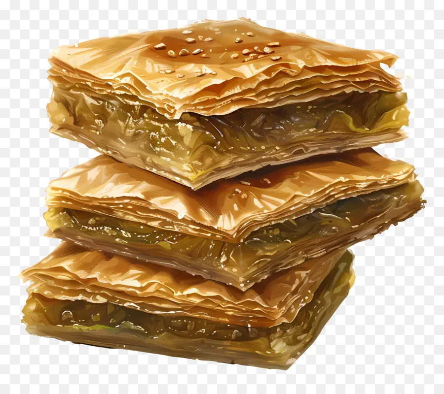 Pile De Baklava，Baklavas PNG