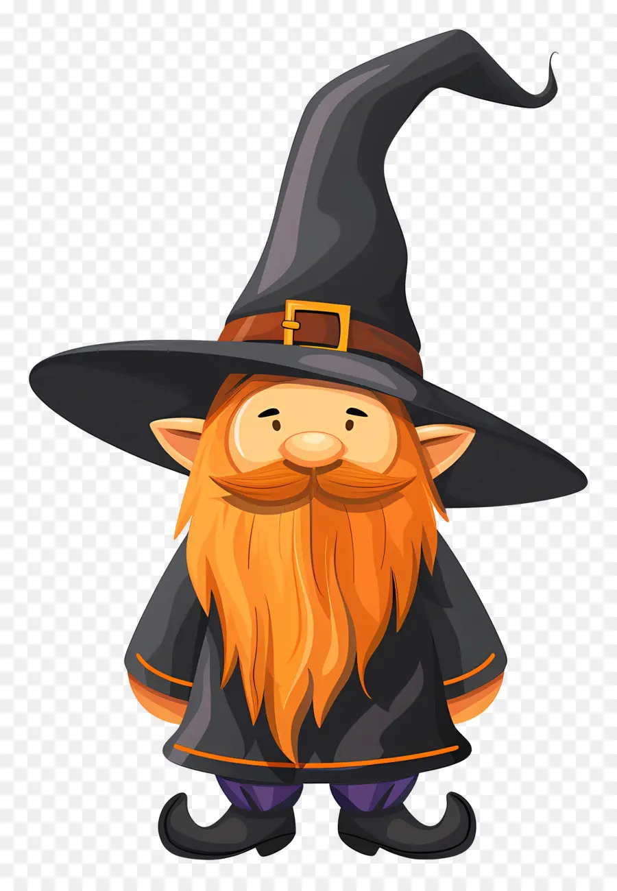 Gnome D'halloween，Magicien PNG