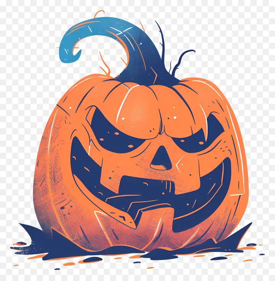 Citrouille Effrayante，Citrouille D'halloween PNG