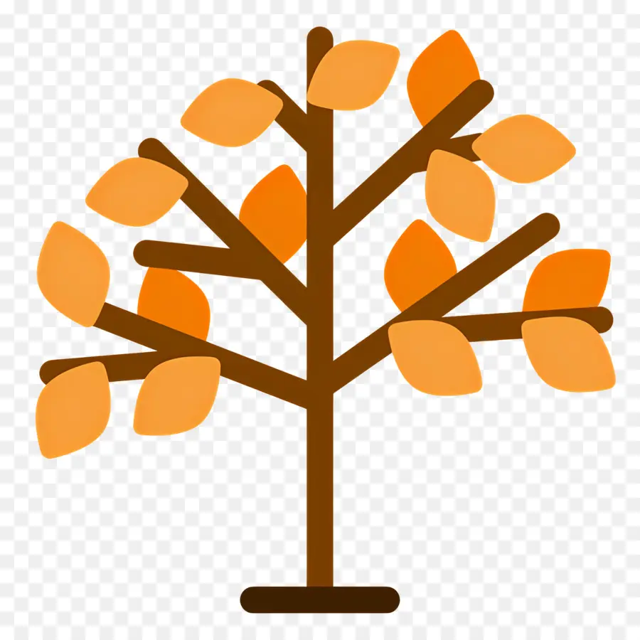 Arbre D'automne，Feuilles PNG