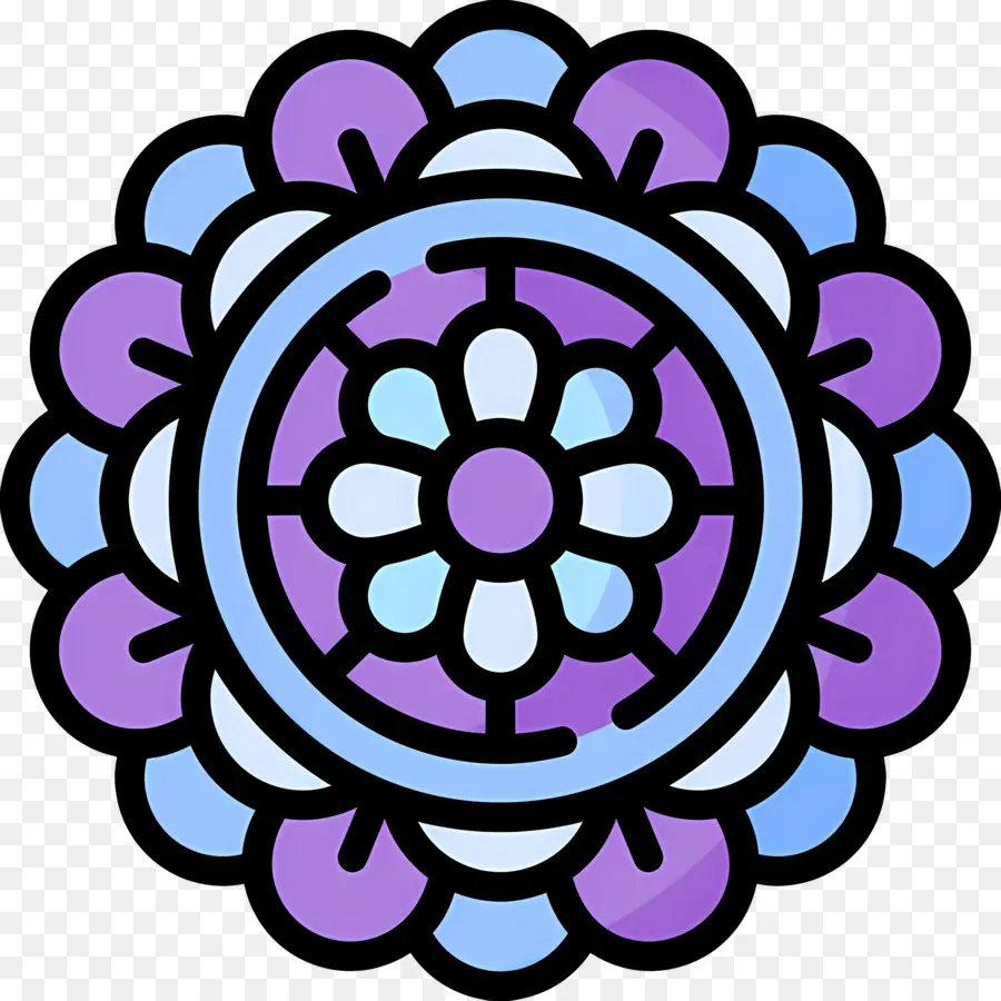 Mandalas，Fleur PNG