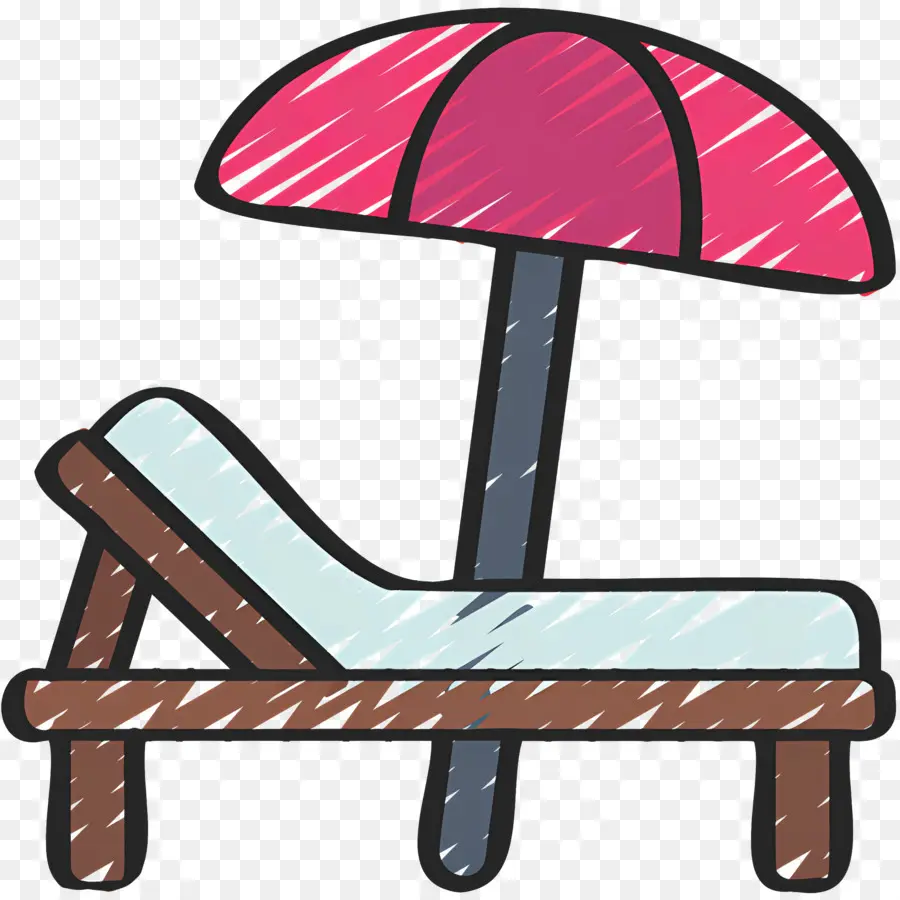 Parasol，Chaise De Plage PNG