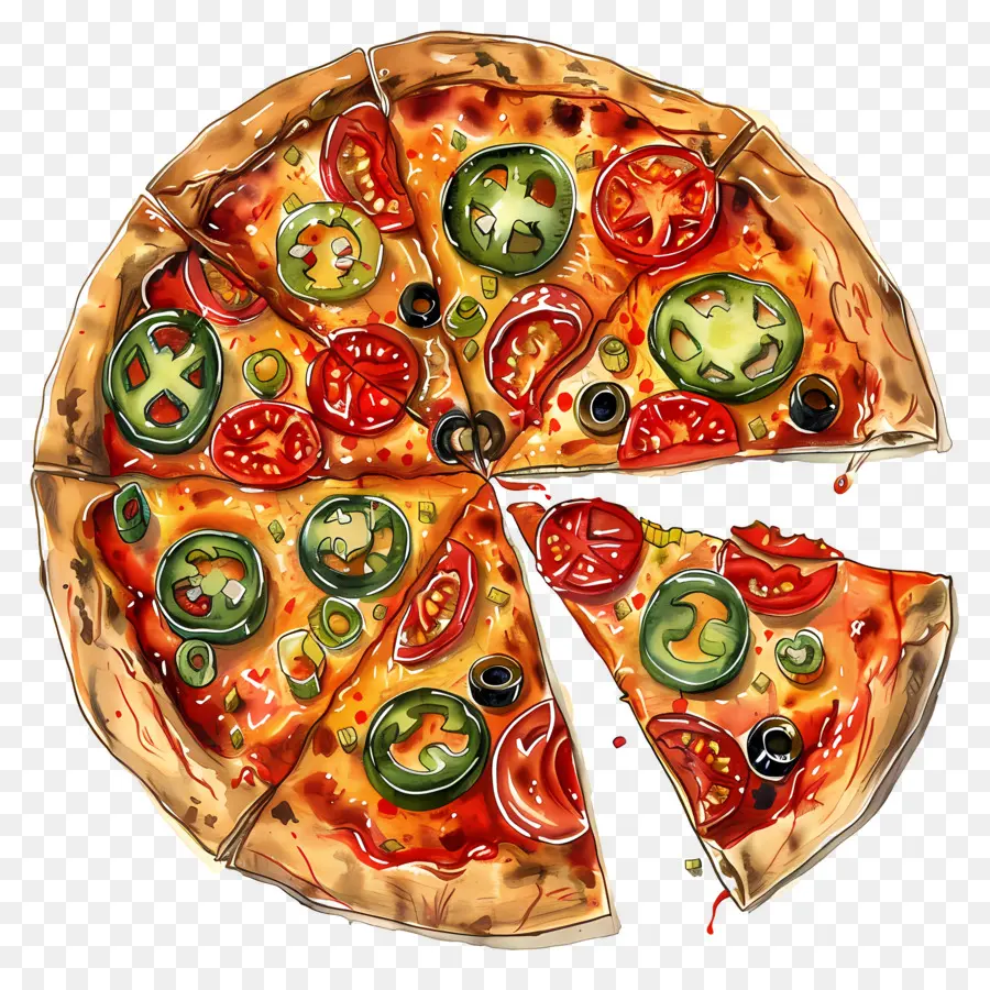 Pizza Mexicaine，Pizza PNG