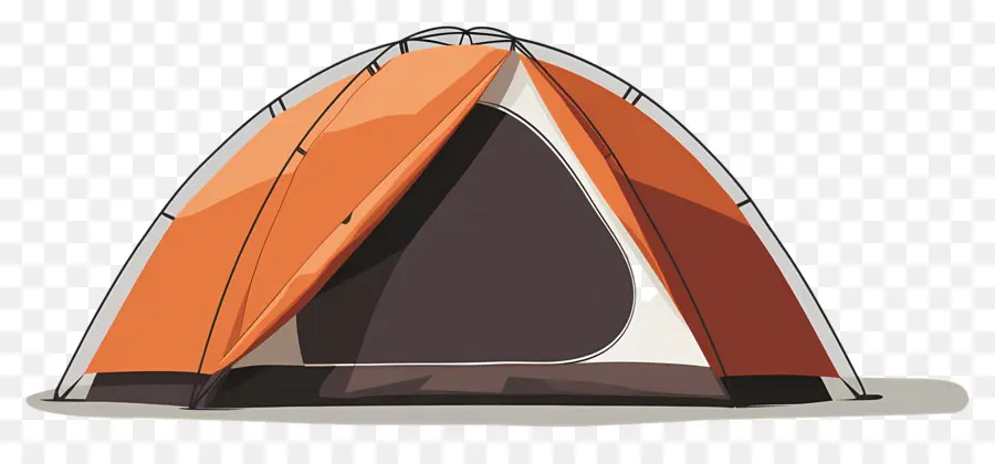 Tente Orange，Camping PNG