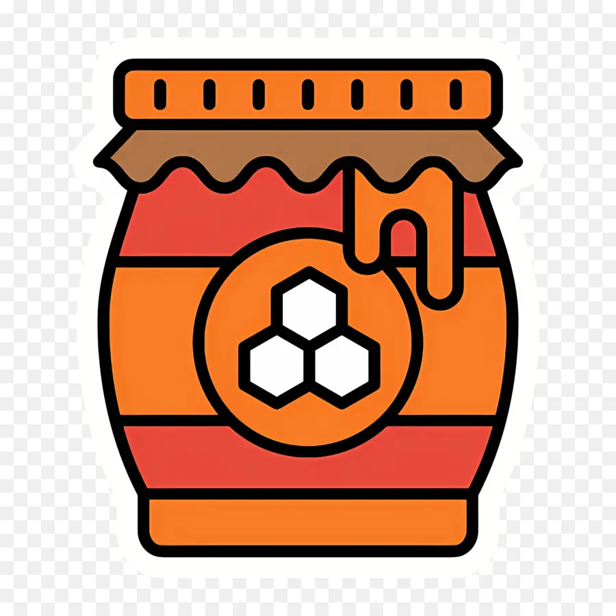 Pot De Miel，Pot De Miel Orange PNG