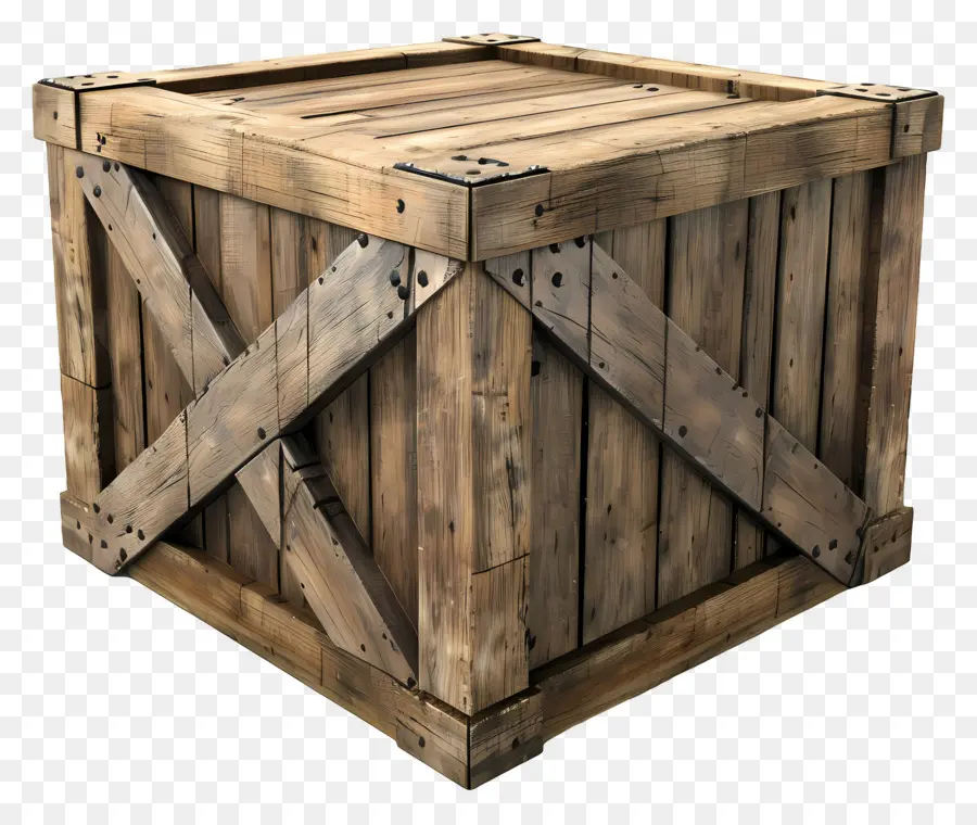 Boîte En Bois De Fret，Caisse En Bois PNG