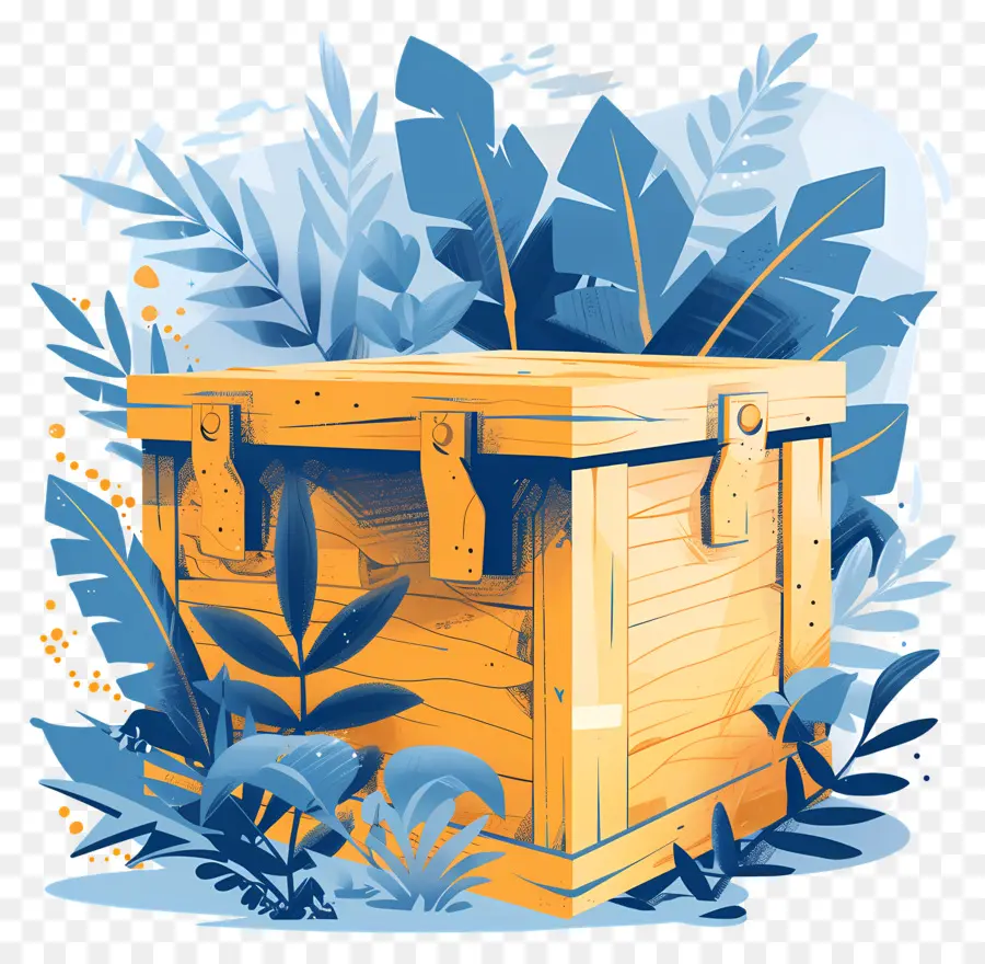 Boîte En Bois De Fret，Caisse En Bois PNG