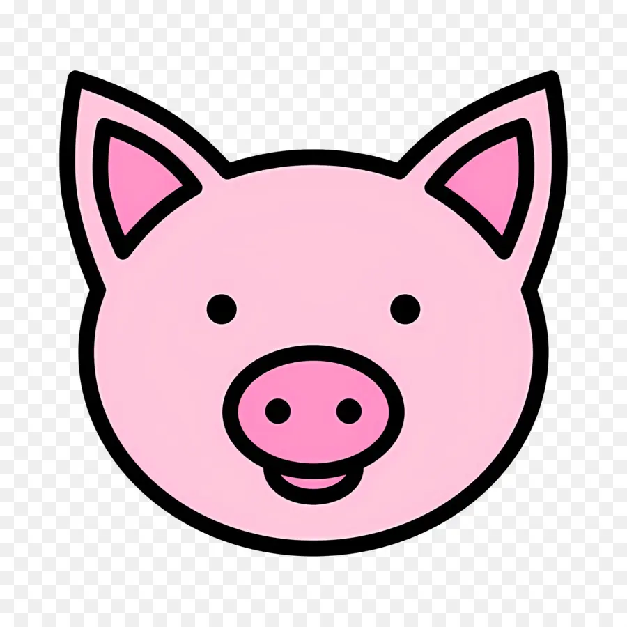 Visage De Cochon，Dessin Animé PNG