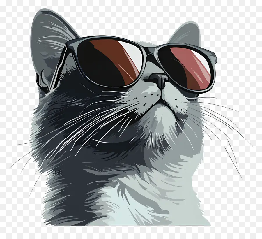 Lunettes De Soleil，Chat Avec Des Lunettes De Soleil PNG