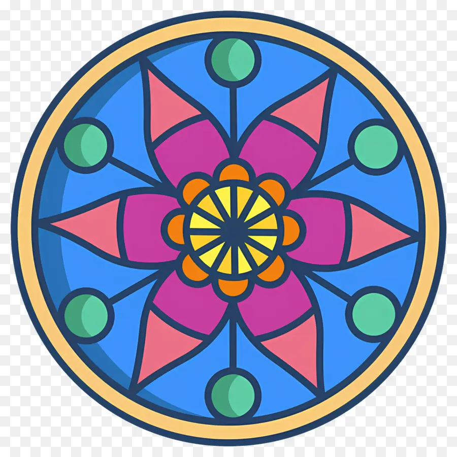 Mandalas，Coloré PNG