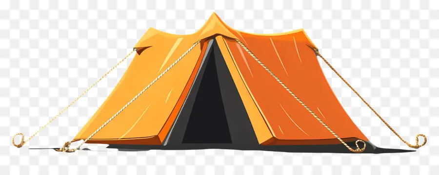 Tente Orange，Camping PNG