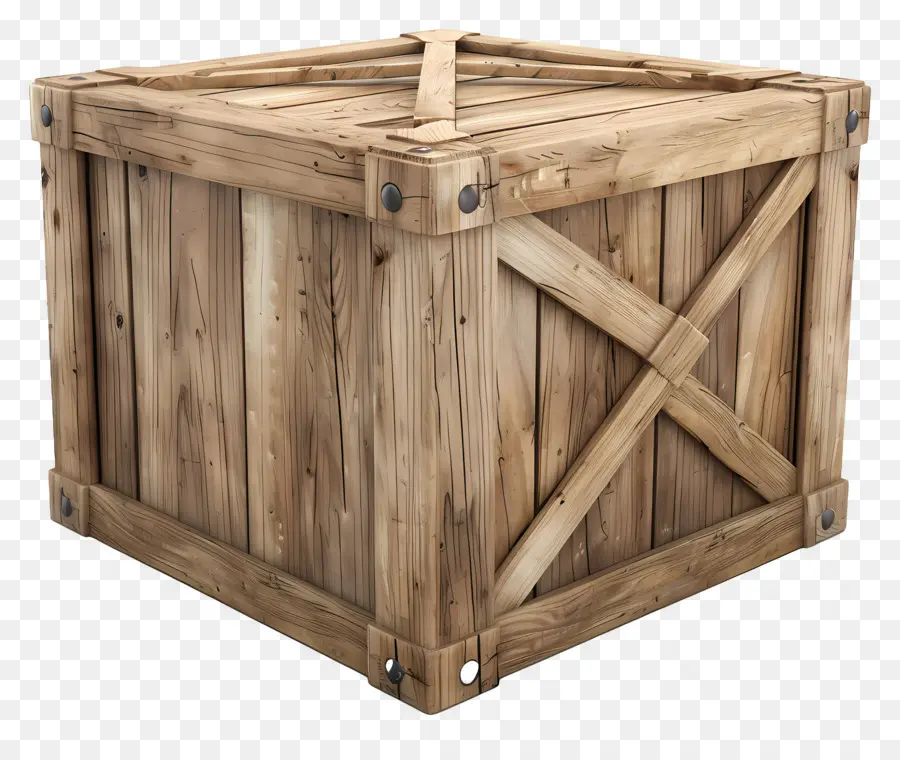 Boîte En Bois De Fret，Caisse En Bois PNG