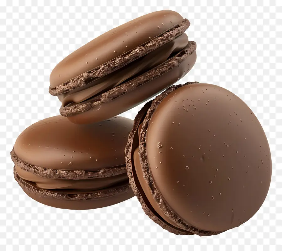 Macarons Au Chocolat，Cookies PNG