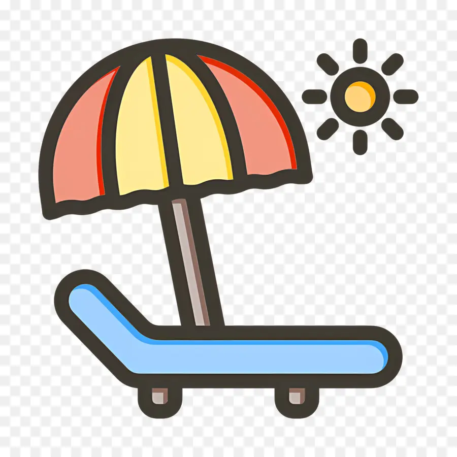 Parasol，Chaise De Plage PNG