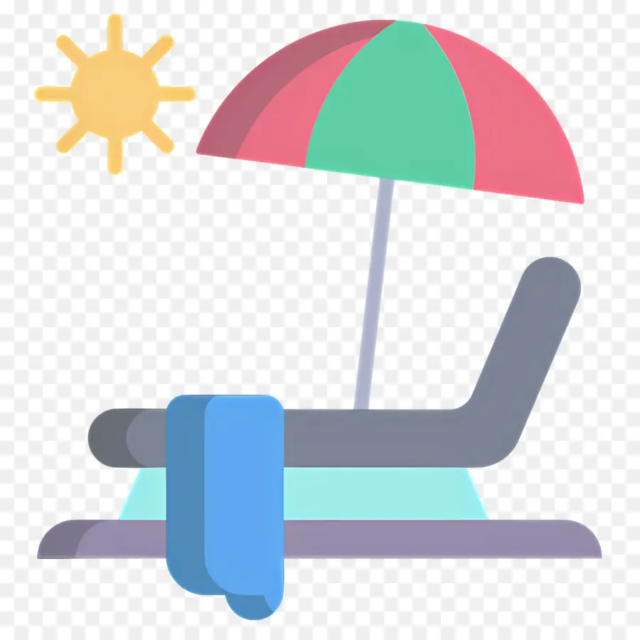 Parasol，Chaise De Plage PNG