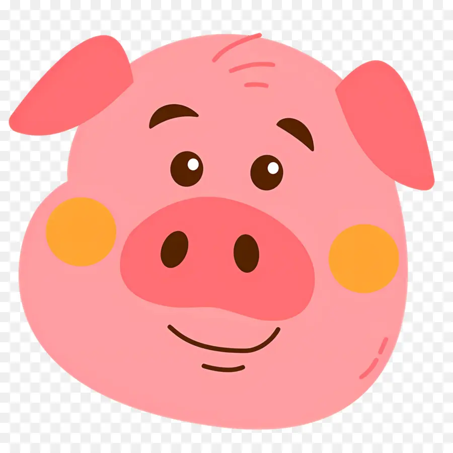 Visage De Cochon，Cochon Rose PNG