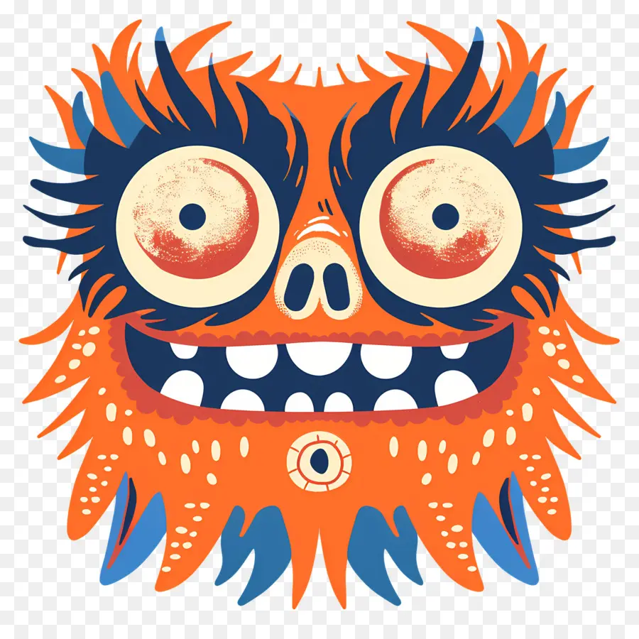 Visage De Troll Effrayant，Visage De Monstre PNG