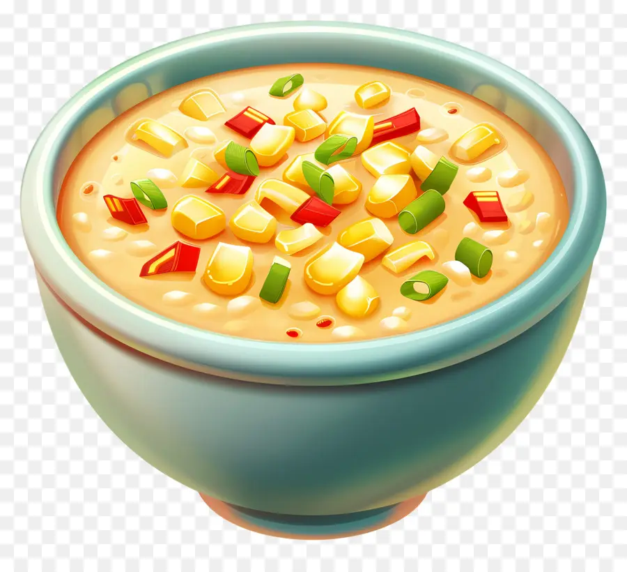 Soupe De Maïs Sucré，Bol De Soupe PNG